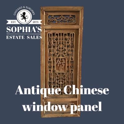 Antique Chinese Window Panel