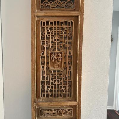 Antique Chinese Window Panel