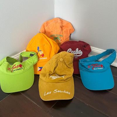 A Collection of Colorful Baseball Caps