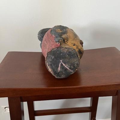 Antique Chinese Carved Wooden Bust of Kuan-Yin