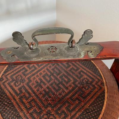 Antique Lacquered Chinese Food Box