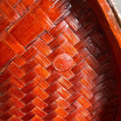 Antique Lacquered Chinese Food Box