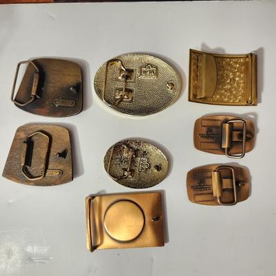 Mason Shriner Boumi Temple Belt Buckles Harry Klitzner, Indiana Metal Craft,