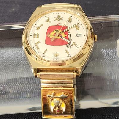 Vintage Mason Boumi Temple Date Watch by Pulsar Early 80s Working Fine