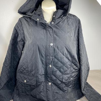 Women’s Black Quilted Jacket NEW! 3X