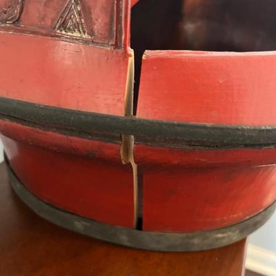 Antique Chinese Round Rice Box