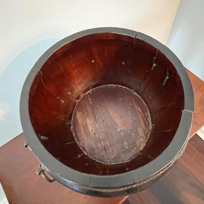 Antique Chinese Black Lacquer Rice Box
