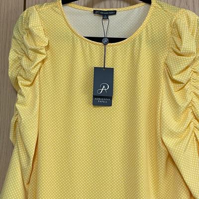 Yellow Top with ruffle sleeves NEW!
