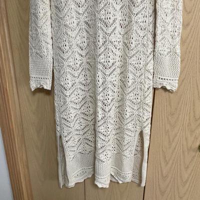 Long Crochet Lace Cardigan NEW! Medium