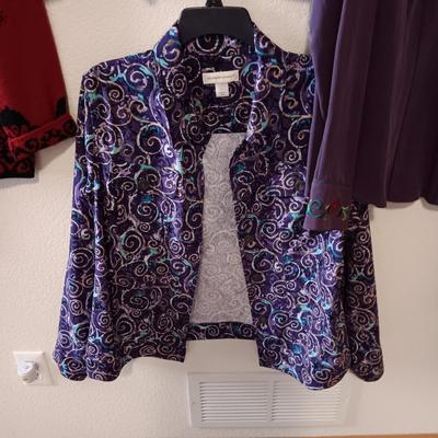 LADIES JACKETS AND 2 PIECE NEW OUTFIT SIZE L - XL