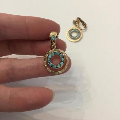 Vintage clip on earrings