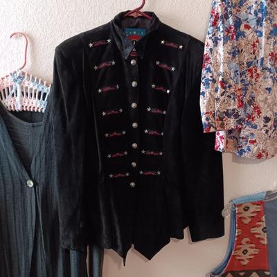 LADIES LEATHER JACKET, 2 PIECE DRESS/JACKET AND MORE SIZE L - XL