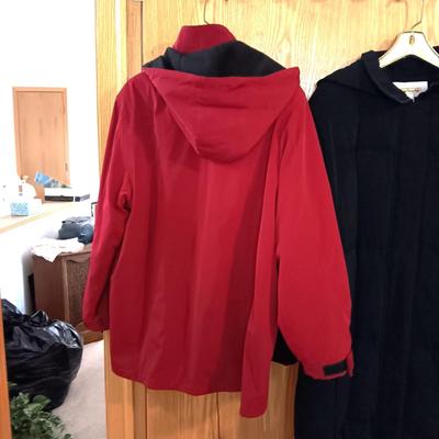 LADIES LONG PUFFY COAT AND A TALBOT LINED COAT SIZE L