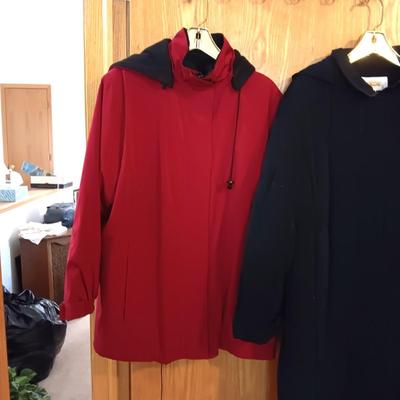 LADIES LONG PUFFY COAT AND A TALBOT LINED COAT SIZE L