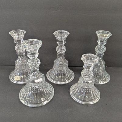 Vintage Tiara By Fostoria Candle Sticks #11