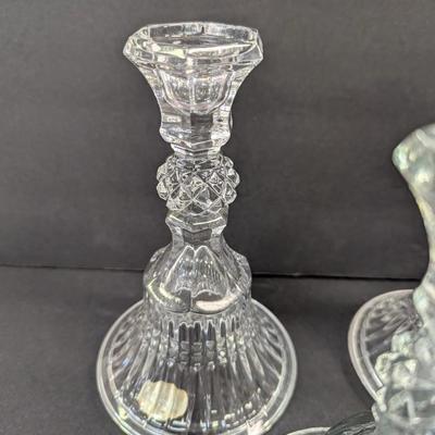 Vintage Tiara By Fostoria Candle Sticks #11