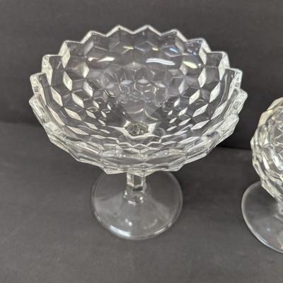 Fostoria American Compote Candy Dishes With Lids #14