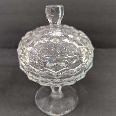 Fostoria American Compote Candy Dishes With Lids #14
