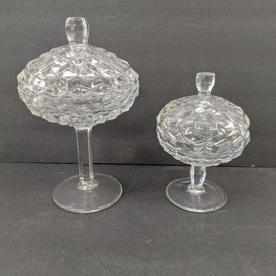 Fostoria American Compote Candy Dishes With Lids #14
