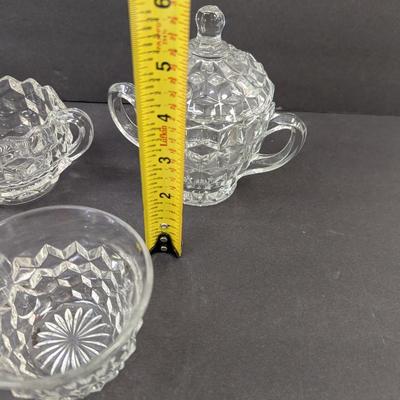 Fostoria American Creamers Sugar Bowls Glasses #15