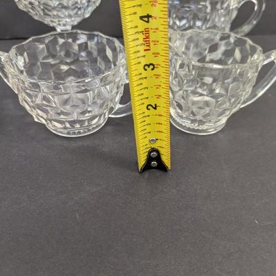 Fostoria American Creamers Sugar Bowls Glasses #16