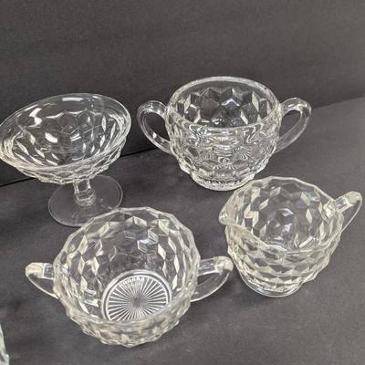 Fostoria American Creamers Sugar Bowls Glasses #16