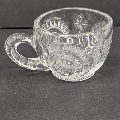 17 - Slewed Horseshoe Punch Bowl Cups Radiant Daisy Peacock #18