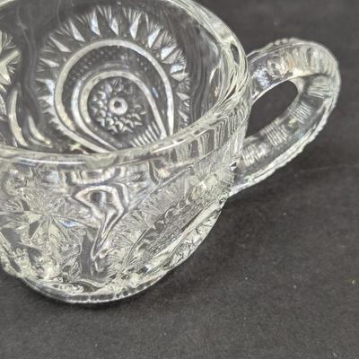 17 - Slewed Horseshoe Punch Bowl Cups Radiant Daisy Peacock #18