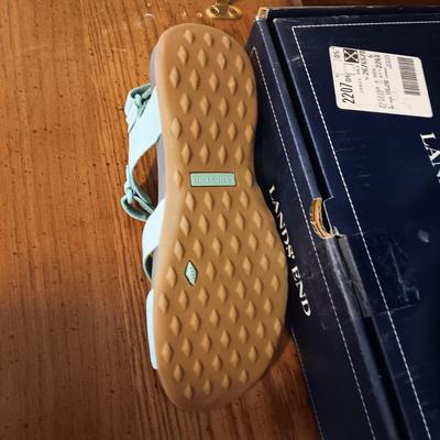 LIKE NEW LADIES LANDS' END AND CLARK'S SANDALS SIZE 9