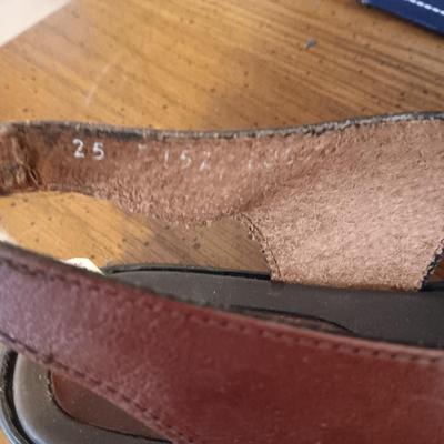 NEW LADIES LANDS' END SANDALS AND DR MUELLER LEATHER SANDALS
