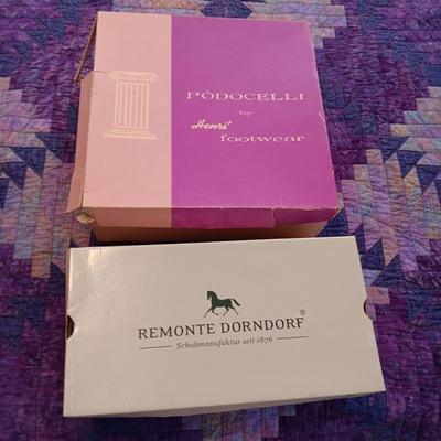 BLAST FROM THE PAST - LADIES PODOCELLI SUEDE BOOTS AND SLIP ON SHOES BY REMONTE DORNDORF (9)