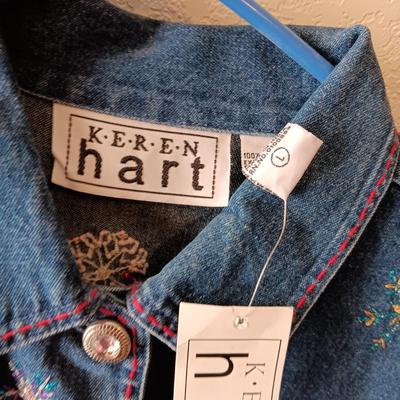 NEW DENIM JACKET, SWEATERS AND LIGHTWEIGHT JACKET AND VEST L - XL