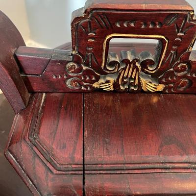 Two Antique Chinese Wedding Baskets