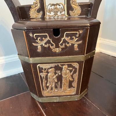 Two Antique Chinese Wedding Baskets