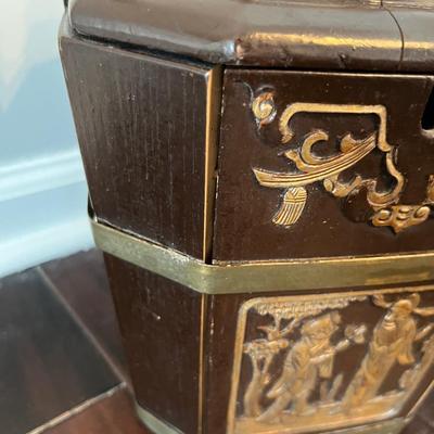 Two Antique Chinese Wedding Baskets