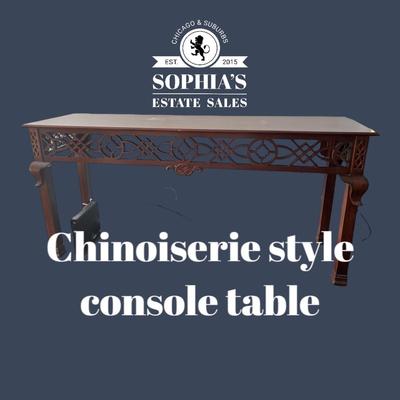 Chinoiserie Style Console Table by Lexington