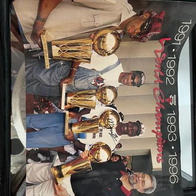 Michael Jordan Autographed Basketball and Picture