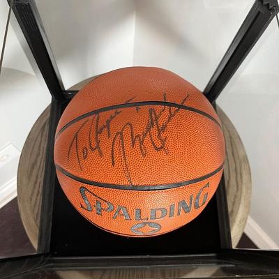 Michael Jordan Autographed Basketball and Picture