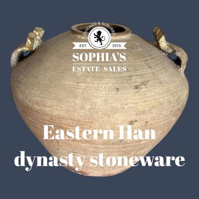 Eastern Han Dynasty Stoneware Vase, Chinese