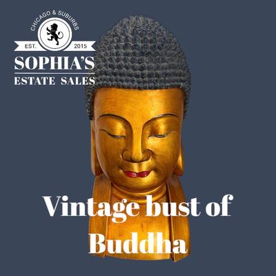 Vintage Gold Buddha Head