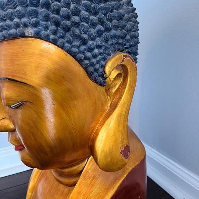 Vintage Gold Buddha Head