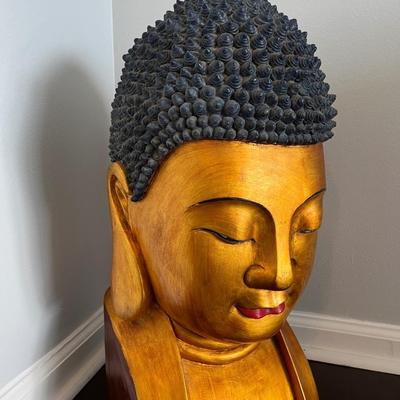 Vintage Gold Buddha Head