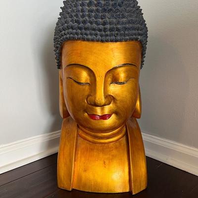 Vintage Gold Buddha Head