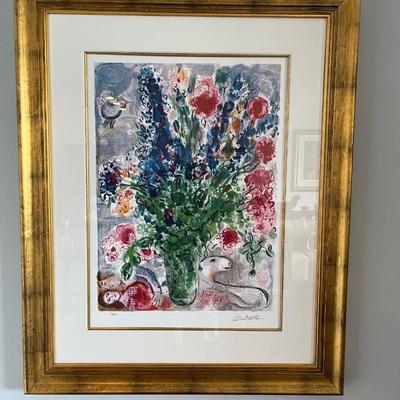 Les Lupins Bleu, After Marc Chagall