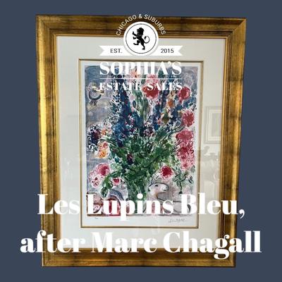 Les Lupins Bleu, After Marc Chagall