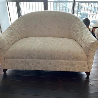 Elegant Ivory Loveseat