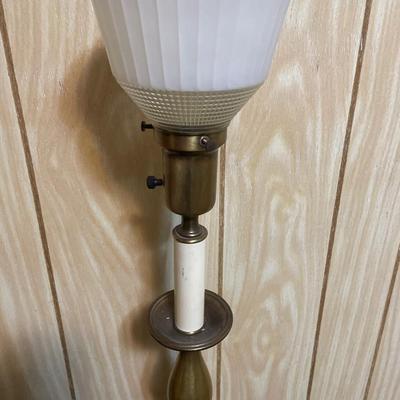 MCM brass lamp 30” tall