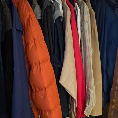 Mostly men’s jackets and coats