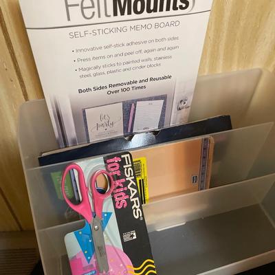 Yard sticks and office supplies