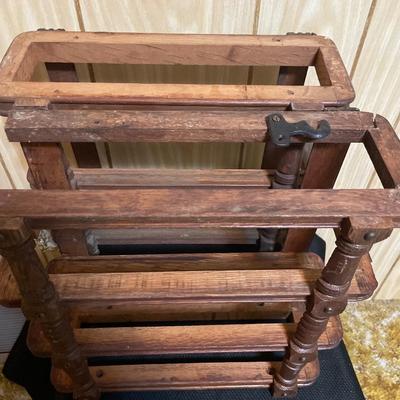 Vintage sewing machine drawer holder